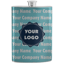 Logo & Company Name Stainless Steel Flask (Personalized)