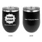 Logo & Company Name Stainless Wine Tumblers - Black - Double Sided - Approval