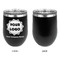 Logo & Company Name Stainless Wine Tumblers - Black - Single Sided - Approval