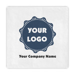 Logo & Company Name Standard Decorative Napkins