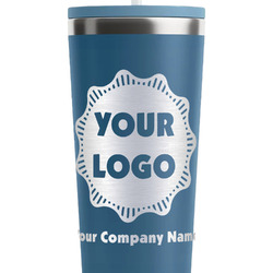 Logo & Company Name RTIC Everyday Tumbler with Straw - 28oz - Steel Blue - Double-Sided