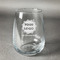 Logo & Company Name Stemless Wine Glass - Front/Approval