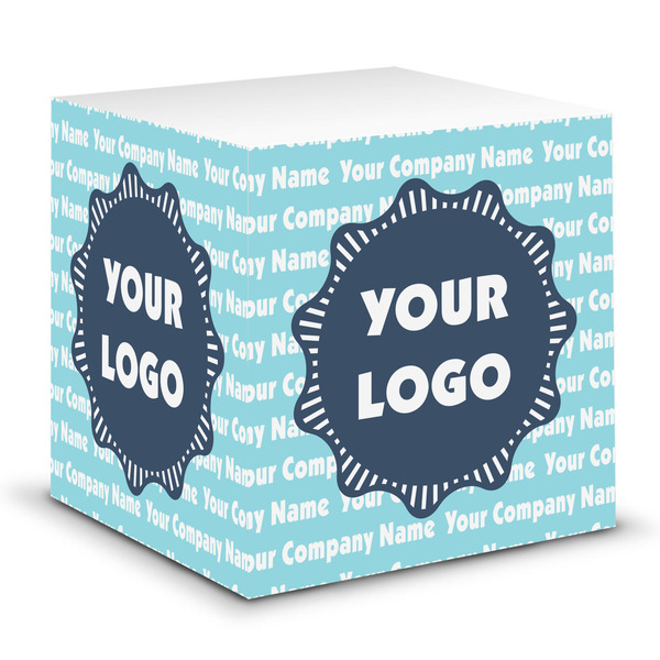 Custom Logo & Company Name Sticky Note Cube