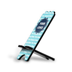 Logo & Company Name Stylized Cell Phone Stand - Small