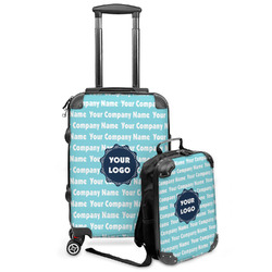 Logo & Company Name Kids 2-Piece Luggage Set - Suitcase & Backpack