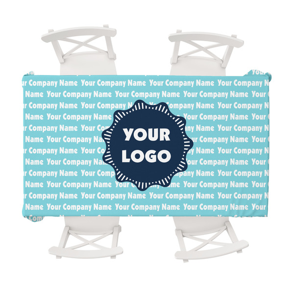 Custom Logo & Company Name Tablecloth - 58" x 102"