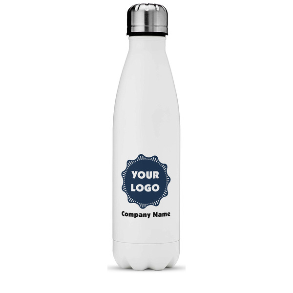 Custom Logo & Company Name Water Bottle - 17 oz - Stainless Steel - Full Color Printing