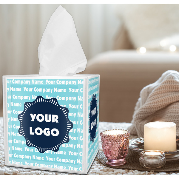 Logo & Company Name Tissue Box - LIFESTYLE