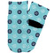Logo & Company Name Toddler Ankle Socks - Single Pair - Front and Back