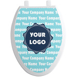 Logo & Company Name Toilet Seat Decal - Elongated