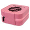 Logo & Company Name Travel Jewelry Boxes - Leather - Pink - View from Rear