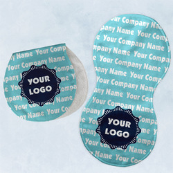 Logo & Company Name Burp Pads - Velour - Set of 2