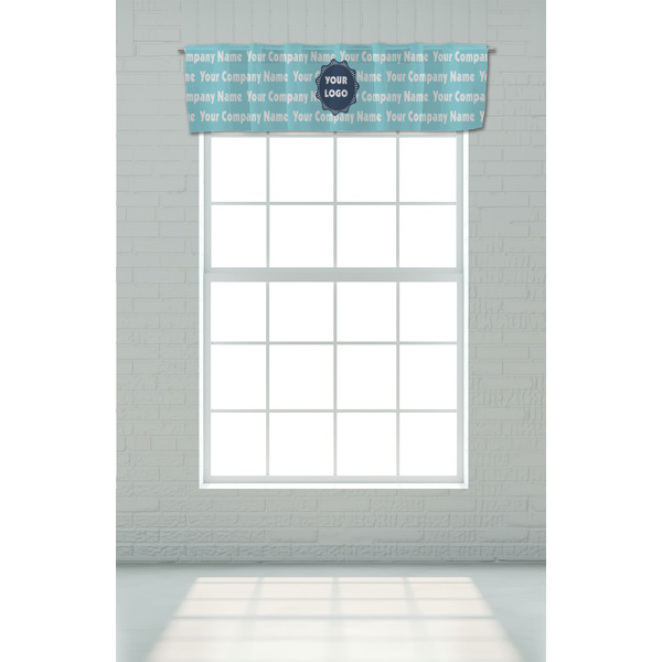 Logo & Company Name Valance - On window