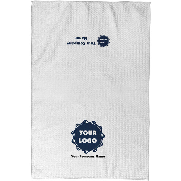 Logo & Company Name Waffle Towel - Partial Print - Approval Image