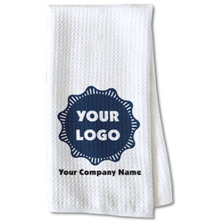 Logo & Company Name Kitchen Towel - Waffle Weave - Partial Print