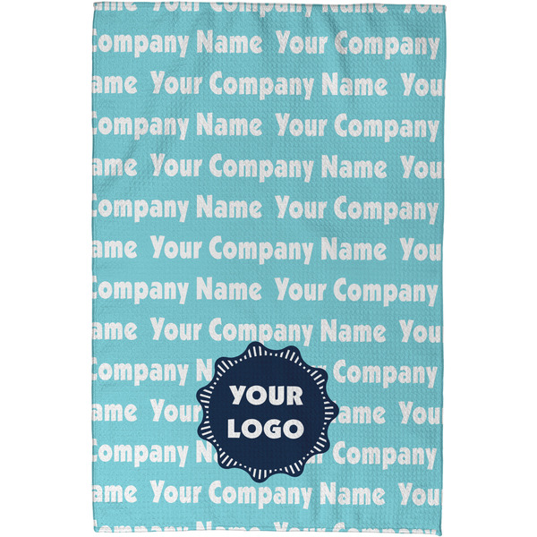 Logo & Company Name Waffle Weave Towel - Full Color Print - Approval Image