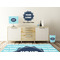 Logo & Company Name Wall Graphic Decal Wooden Desk