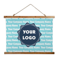 Logo & Company Name Wall Hanging Tapestry - Wide
