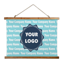 Logo & Company Name Wall Hanging Tapestry - Wide
