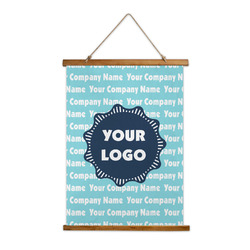 Logo & Company Name Wall Hanging Tapestry - Tall