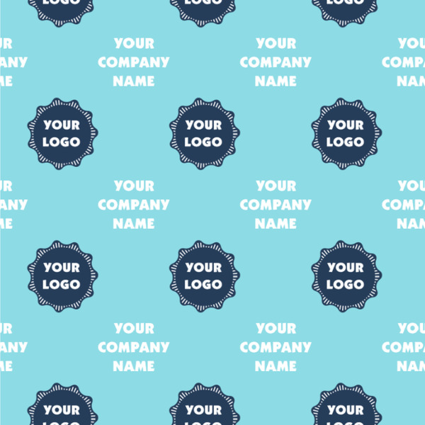 Custom Logo & Company Name Wallpaper & Surface Covering - Peel & Stick - 24" x 24" Sample
