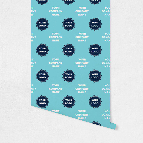 Logo & Company Name Wallpaper on Wall