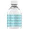 Logo & Company Name Water Bottle Label - Back View