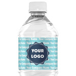 Logo & Company Name Water Bottle Labels - Custom Sized