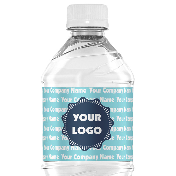 Custom Logo & Company Name Water Bottle Labels - Custom Sized