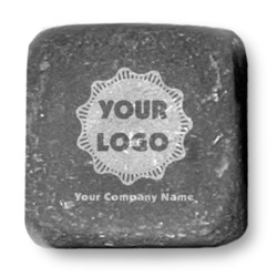 Logo & Company Name Whiskey Stone Set - Laser Engraved