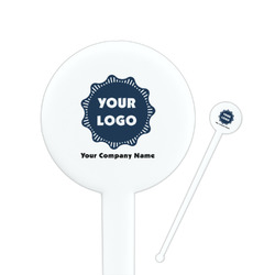 Logo & Company Name Round Plastic Stir Sticks