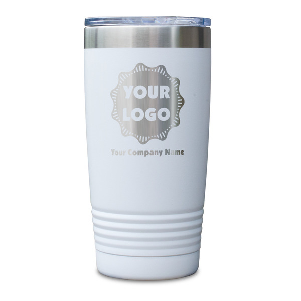 Logo & Company Name White Polar Camel Tumbler - 20oz - Single Sided - Approval