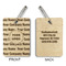 Logo & Company Name Wood Luggage Tags - Rectangle - Approval