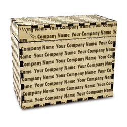 Logo & Company Name Wood Recipe Box - Laser Engraved