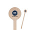 Logo & Company Name Wooden 6" Stir Stick - Round - Closeup