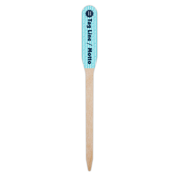 Logo & Company Name Wooden Food Pick - Paddle - Single Pick