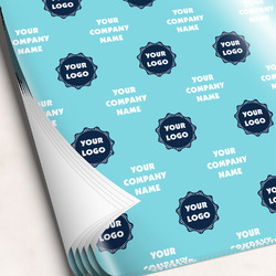 Logo & Company Name Wrapping Paper Sheets