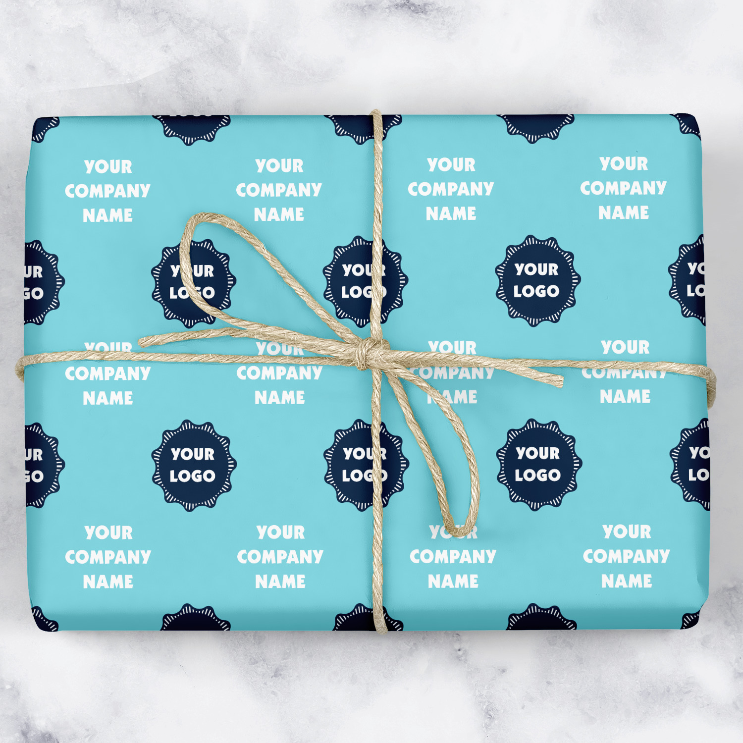 Logo & Company Name Wrapping Paper Sheets YouCustomizeIt