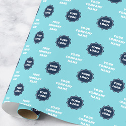 Logo & Company Name Wrapping Paper Roll - Large - Satin