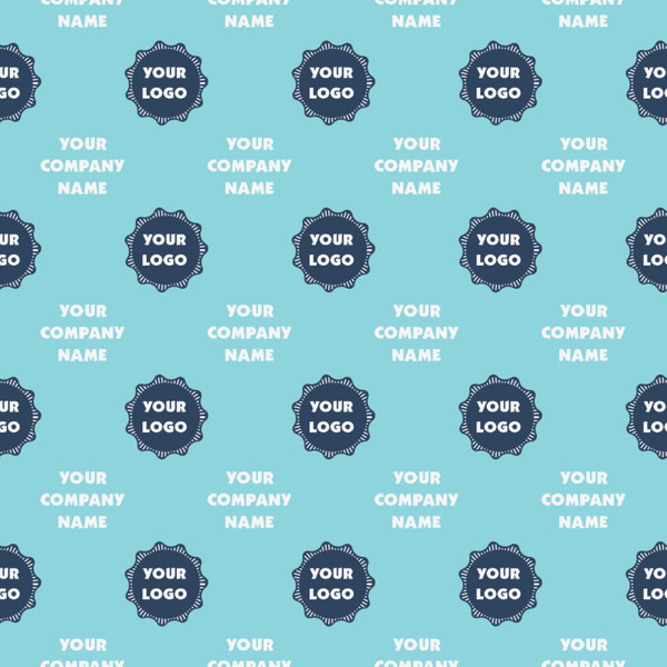 Logo & Company Name Wrapping Paper Square