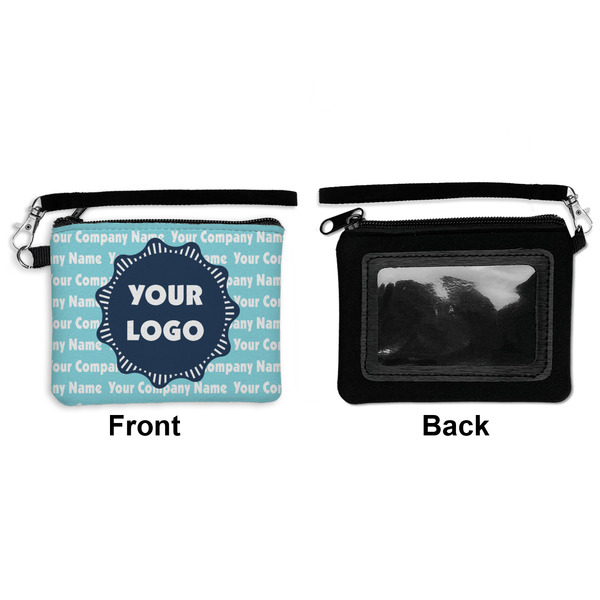 Logo & Company Name Wristlet ID Cases - Front & Back