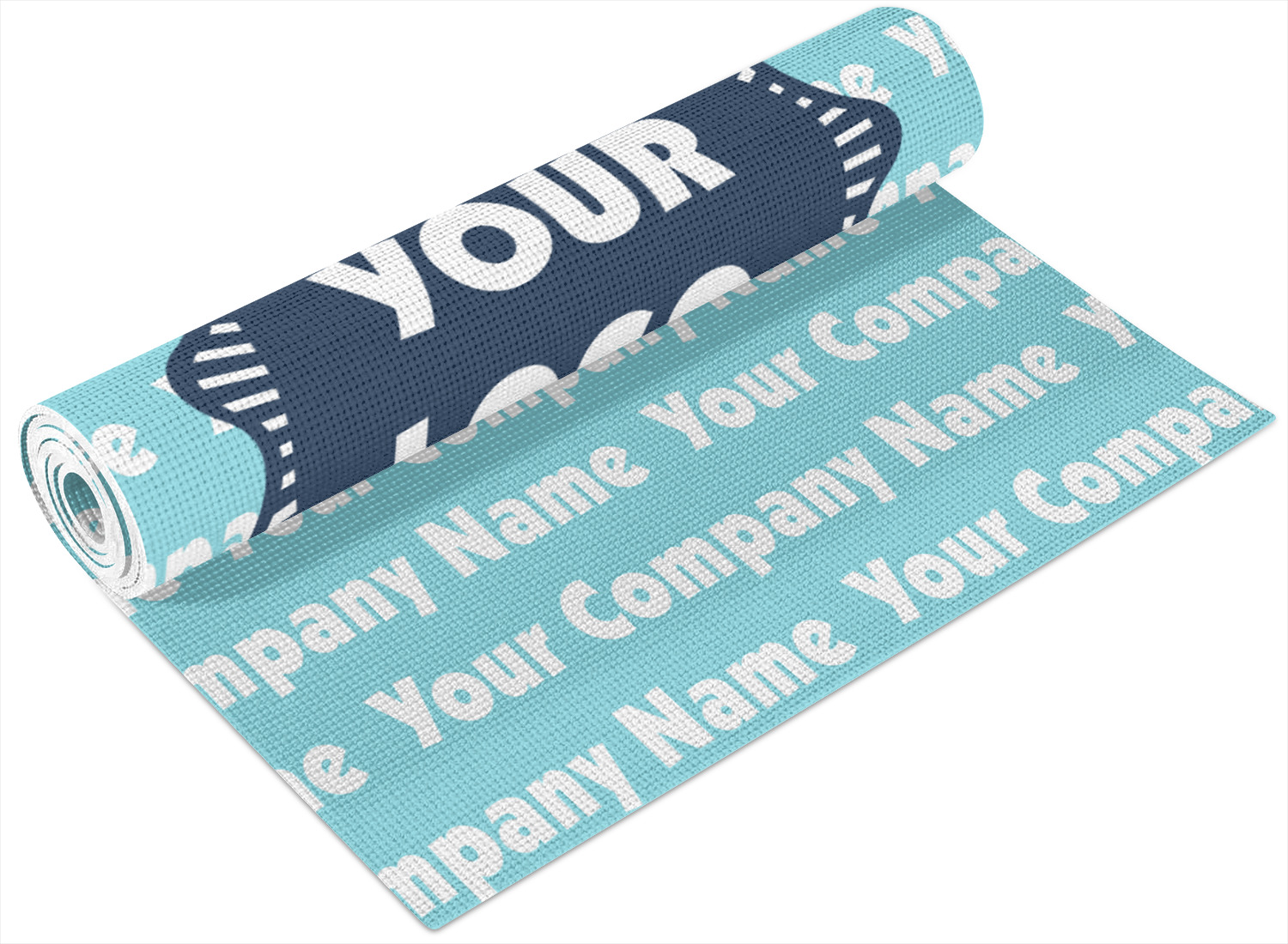 Logo & Company Name Yoga Mat Printable Front and Back (Personalized