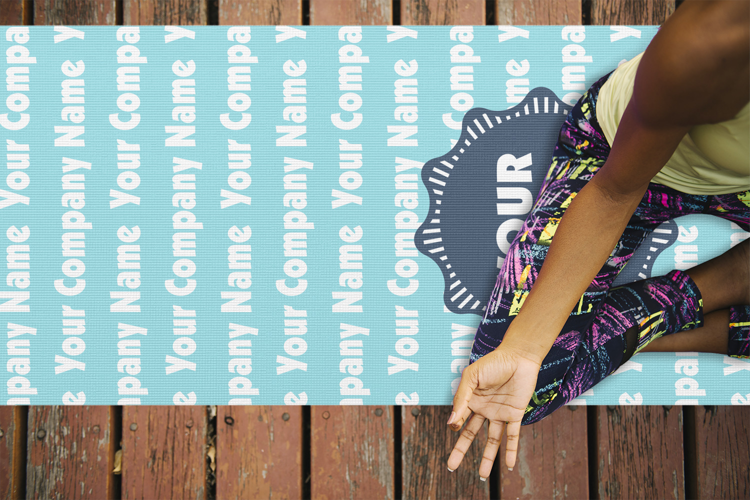 Logo & Company Name Yoga Mat (Personalized) YouCustomizeIt