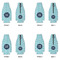 Logo & Company Name Zipper Bottle Cooler - Set of 4 - APPROVAL