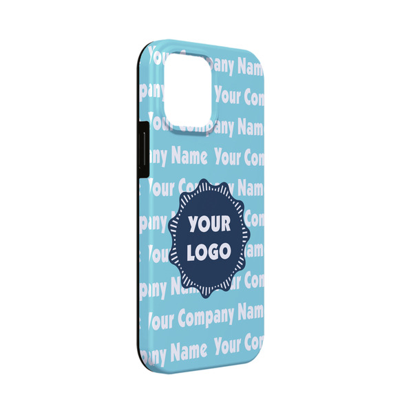 Custom Logo & Company Name iPhone Case - Rubber Lined - iPhone 13 Mini