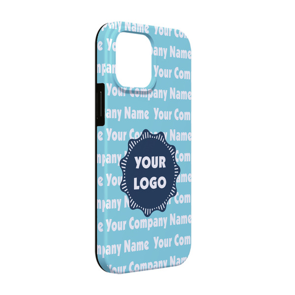 Custom Logo & Company Name iPhone Case - Rubber Lined - iPhone 13