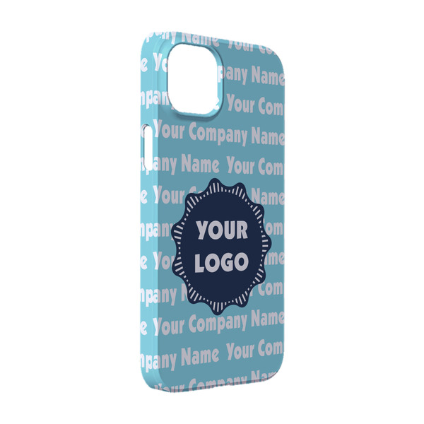 Custom Logo & Company Name iPhone Case - Plastic - iPhone 14
