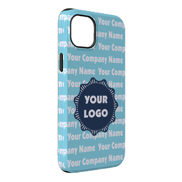 Custom Logo & Company Name iPhone Case - Rubber Lined - iPhone 14 Plus