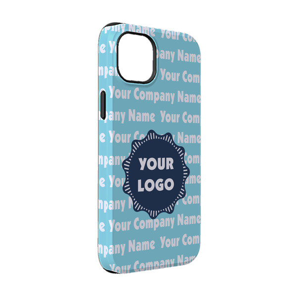 Custom Logo & Company Name iPhone Case - Rubber Lined - iPhone 14