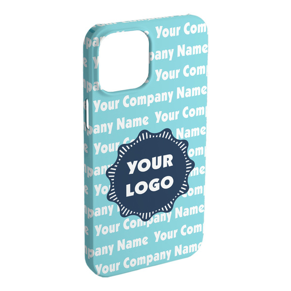 Custom Logo & Company Name iPhone Case - Plastic - iPhone 15 Plus